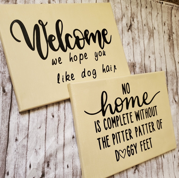 Dog Owner Canvas Set - Picture 1 of 1